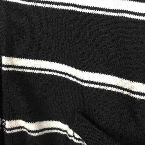 LIZ CLAIBORNE Cardigan Sweater Striped Classic Capsule Minimalist Classic Medium - Picture 6 of 8